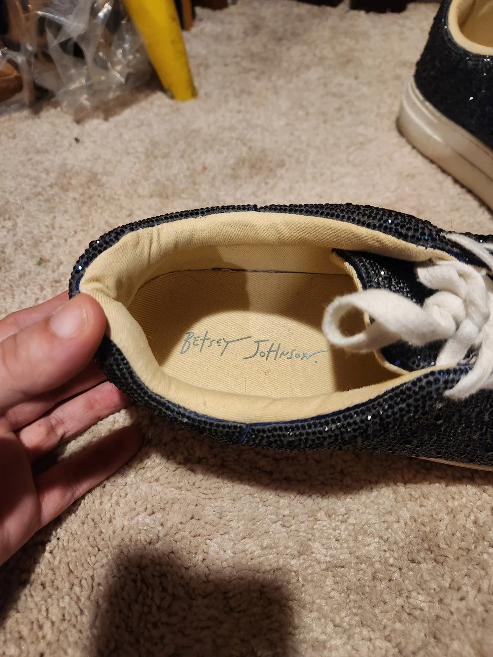 Betsey Johnson sparkling navy
